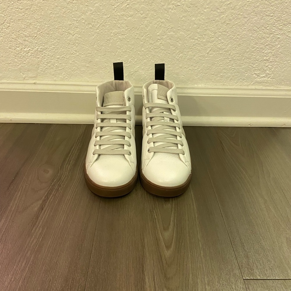 NWOB Blackstone genuine leather high top sneakers sz EU 37 US 7 - Picture 3 of 7